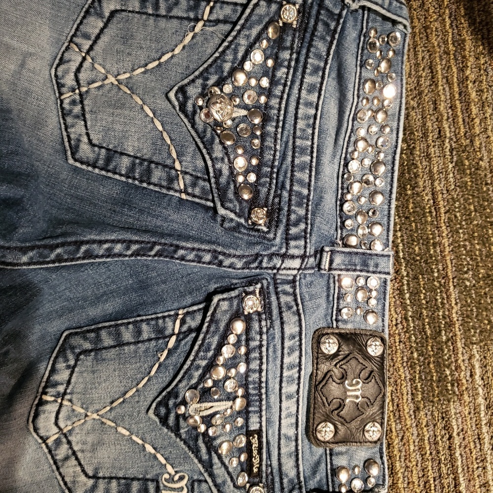 Miss me Rhinestone embellished jeans